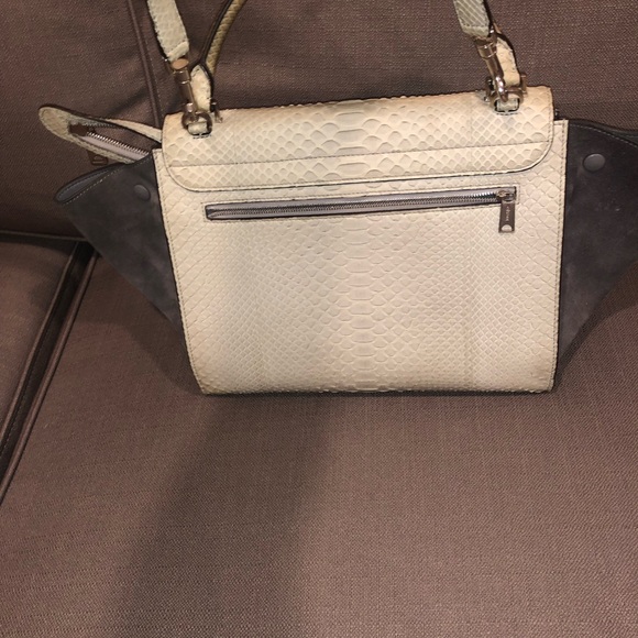 Céline Trapeze Bag with Python - Picture 2 of 10